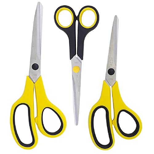 Chevrolet Kit Com 3 Tesoura Uso Geral Tesoura Uso Geral Kit Com 3Pcs Gm Cabo Amarelo Com Preto