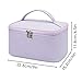 Meiyuuo Makeup Bag Large Cosmetic Bags for Women Girls Cute Travel Zipper Pouch Toiletry Organizer for Beauty Essentials Waterproof (Lavender Purple)