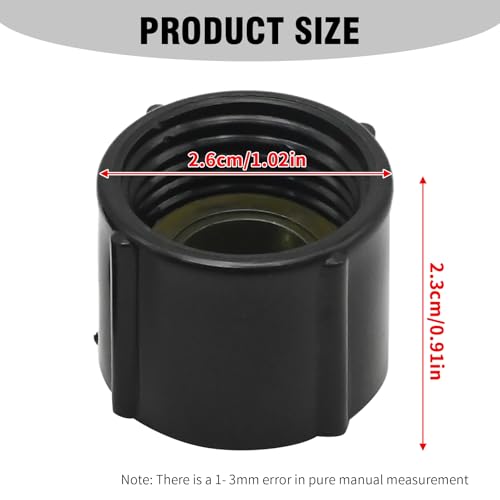 Image of Anxingo 2 Pcs Low Point Drain Seals and Caps, Replacement for RV Camper Travel Trailer, Replace for 1 /2 Inch Hot and Cold Water Lines