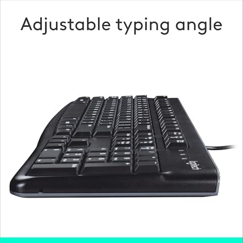 Logitech K120 Full Size Wired Keyboard USB Plug-and-Play Windows - Black — view 6