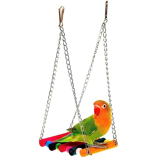 SunGrow Parrot Cage Hammock Swing with Metal Chain