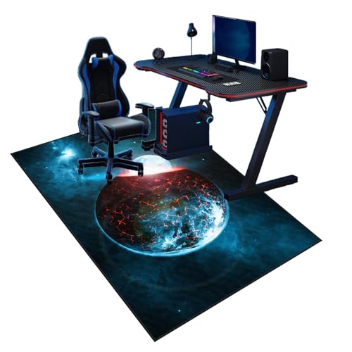 XUEGAIXIA Tappeto Sedia Gaming, Tappeto Salvapavimento Protezione Parquet, Tappetini per Sedie da Ufficio, Tappeto per Sedia a Rotelle, Proteggi Moquette Multiuso 90 x 140 cm