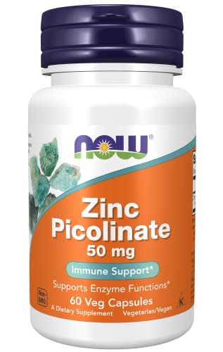 Now Foods Zinc Picolinate 50mg 60 Capsules