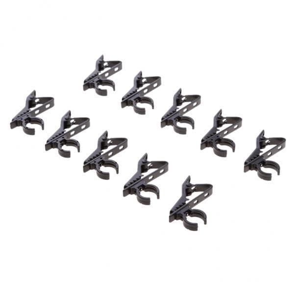 5x10 Pieces Portable Microphone Lapel Tie Lavalier Mic Metal Clip Holder 12mm-picture-22