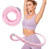 Seahelms 1,5 kg Faltbarer Hula-Hoop-Reifen mit weichen Federn, beschwerter Hula-Hoop-Reifen mit rückenschonendem Design, weicher Federreifen für zu Hause