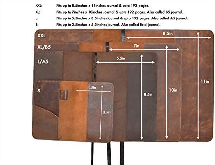 CestAntiQ, Leather Field Notes Cover, Wallet Case, (3.5 x 5.5 in.) Journal Cover Cards Slot / Refillable Travelers Pocket Notebook Handmade :: Brown