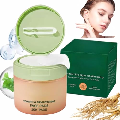 100Pcs Korean Toner Pads for Face,Centella Hydrating Ton-er Pa-ds,Anti-Aging & Brightening Hydrating Ton-er Pa-ds,Jiyu Toner Pads,Moisturizing Cotton Pa-ds, Boost Firmness, Reduce Wrinkles,Even Tone.