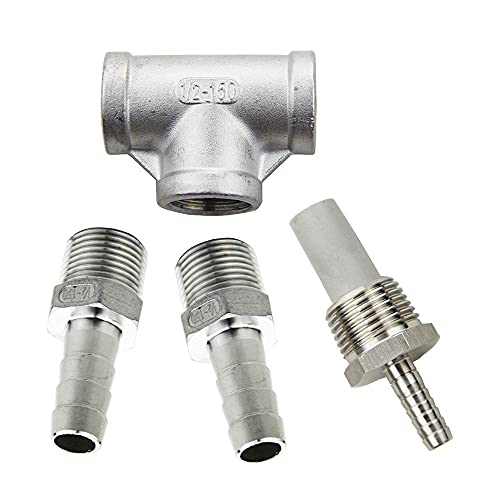 Lixfdj Bsp Homebrew Inline Aeration/Oxygenation Diffusion Stone 2 Micron - 1/2" Mpt//137 #TOP2
