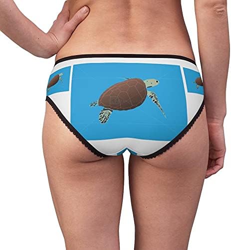 Hawksbill Turtle Panties, Hawksbill Turtle Underwear, Briefs, Cotton Briefs, Funny Underwear, Panties For Women