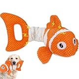 Molantaule Squeaky Dog Toys, Durability Interactive Tug of War Puppy Toys for Indoor and Outdoor Play - Stuffed Pet Dog Toys with Soft Fabric Suitable for Small, Medium, and Large Dogs