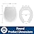 MAYFAIR 8440EC 000 Open Front Toilet Seat will Never Loosen and Easily Remove, ROUND, Durable Enameled Wood, White
