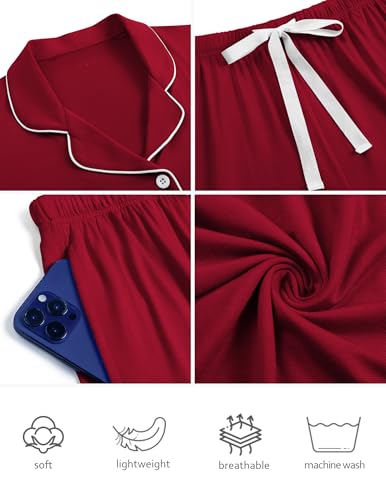 Image of HNG Pajama Sets for Women 2 Piece PJ Sets Short Sleeve Lounge Set Fashion Sleepwear XS-3XL