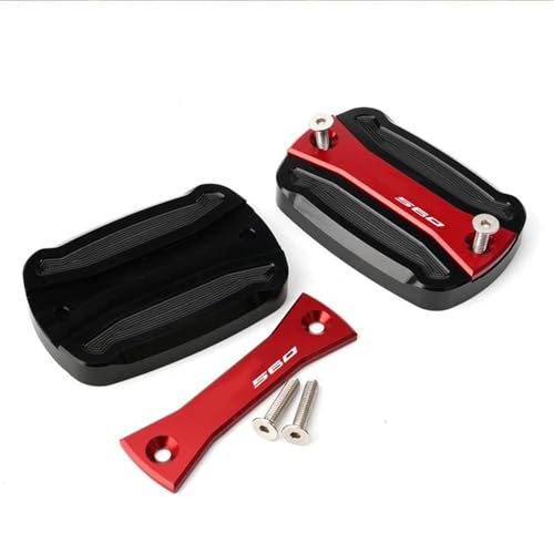 Tapa de líquido de frenos TMAX 560 en oro negro, protección premium de aluminio para tu moto 7