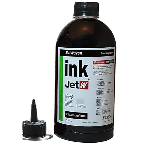 JETW Refil de tinta de alta capacidade 774 664 4 x 250 ml (1000 ml) para refil compatível (não subli