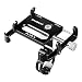 MaxMiles Motorcycle and Bicycle Cell Phone Holder Aluminum Universal Adjustable Phone Mount Smartphone Holder Bike Handlebar Phone Holder for iPhone X 5 6 7 8 Plus Samsung LG (w/Bottom Support Black)