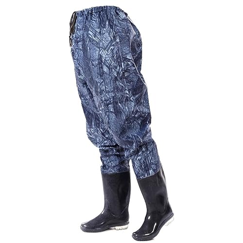 Pantalons de pêche imperméables avec bottes hautes pour rester au sec