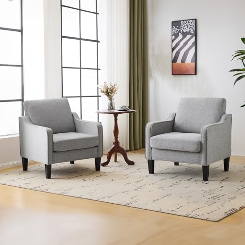 Image of VINGLI Accent Chairs Set of 2, Modern Traditional Armchair for Living Room