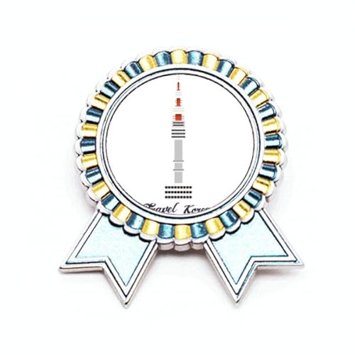 Broche Tour de Séoul en métal pour sublimer vos vestes au quotidien