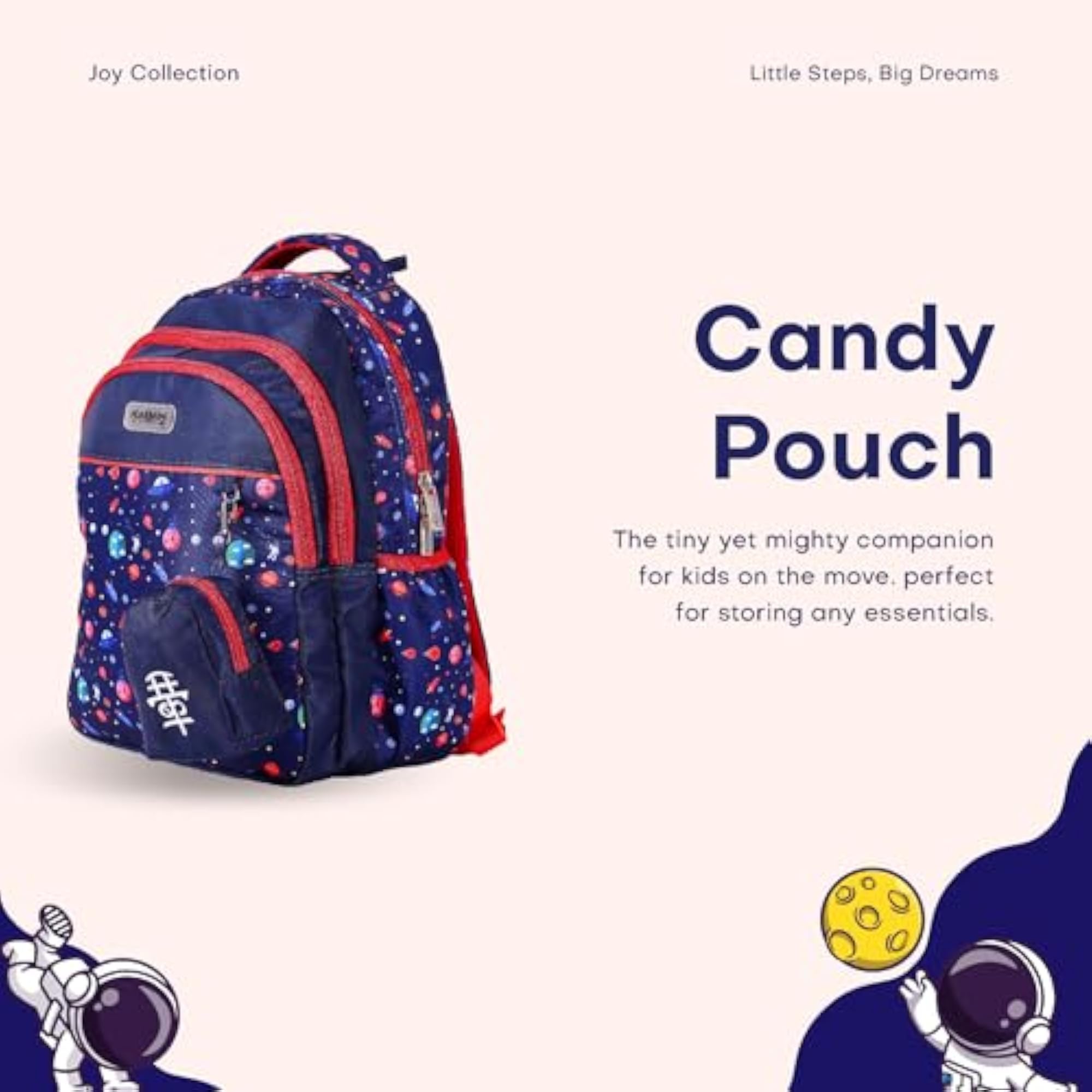 Unisex Kids Backpack with Bottle Holder