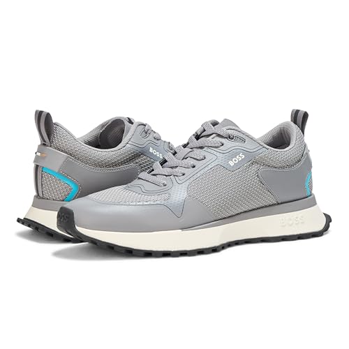 Image of BOSS Men's Big Logo Mesh Mix Lace Up Sneaker
