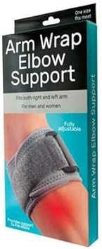 Tennis Elbow Arm Wrap Brace - Tendonitis Compression Support Strap - Joint Comfort & Pain Relief for Golfers Elbow