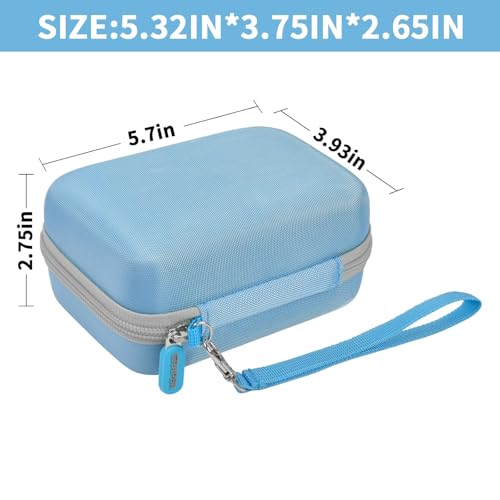 Image of Case Compatible with GL SFT1200 / MT3000 / AXT1800 / MT1300 / A1300 / AR750S-Ext for Glinet Travel Router Wireless, Portable WiFi Storage Holder for Ethernet Cable & Power Adapter (Box Only) - Blue