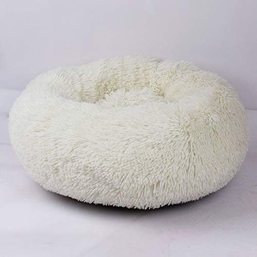 wqeew Pet Dog Cat Calming Bed Round Nest Warm Soft Plush Comfortable for Sleeping Winter New