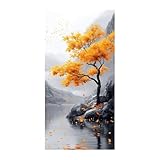 [DÉCORATION MURAL ABSTRAITE] - Décoration murale pour votre maison ou votre bureau. Cette décoration murale met en valeur la beauté de la nature avec la représentation détaillée d'un arbre majestueux. Un moyen idéal d'apporter une bouffée d'air frais à votre intérieur