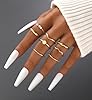 iF YOU 25 Pcs Gold Knuckle Rings Set for Women, Stackable Finger Midi Rings, Stacking Cute Ring Pack Mob Wife Summer Beach Jewelry Valentines Gift #4