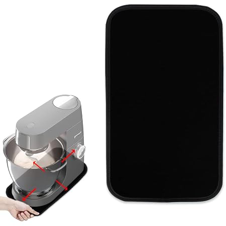 Planche Thermomix Tm6 DAGORD Tapis Coulissant Pour Robot Cuisine - Alternative Planche Glisse Thermomix TM6/TM5/TM31 - Noir Planche Thermomix Tm6 Roulette
