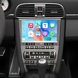 8 inch Android 14 Car Stereo Radio for Porsche 911 2004-2012, 4+64G Touch Screen Display Radio Vedio Player with CarPlay Android Auto GPS Navigation Wifi FM RDS SWC Mirror Link Backup Camera