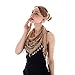 LMVERNA Triangle Tassel Mantilla Veil Lightweight Fashion Floral Soft Lace Scarf (Nude)