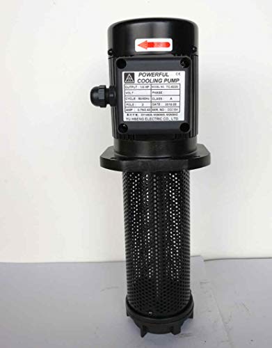 1/6 Hp Lathe Bandsaw Machine Tool Circulation Coolant Pump, Immersion Length 220Mm (8.7"), Npt 1/2" Thread, Single 1 Phase 110/220V #TOP4
