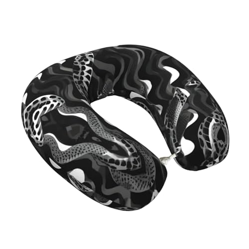 Almohada de poliéster negra para cuello y hombros miniatura 2