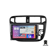 9 Inch Radio Double Din Car Stereo for Honda Civic Ek3 Ek4 Ek9 1995-1999 in Dash GPS Navigation Android Head Unit Multimedia Player with Backup Camera/Carplay/Android Auto