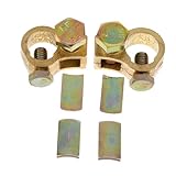 ibasenice 2 pièces Connecteurs de Bornes de Batterie Cuivre Épais pour Camion Cosses de ...