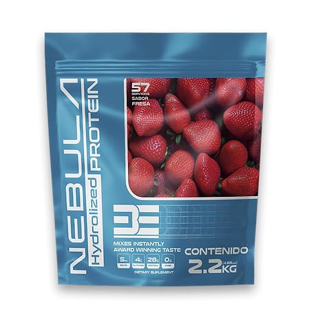 Be supplements Nebula 100% Proteina Whey Isolate 2.2 kg 57 Servicios sabor fresa