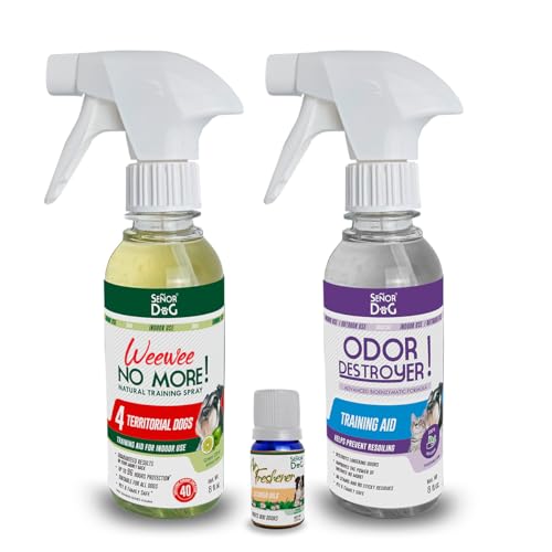 Señor Dog™ WeeWee No More! Territorial Dogs Kit 8oz (Level 4). Dog Training Spray for Indoor use. Pet Safe Formula