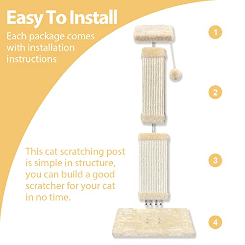 image for AGYM Cat Scratching Post, 32 Inch Cat Scratching Post for Large Cats, 
