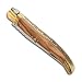 Laguiole knife with Olive Wood handle and brass bolsters - Closed size - 9 cm direct from France