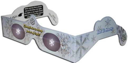 Snowflake Holiday Specs 3D Glasses for Christmas Lights