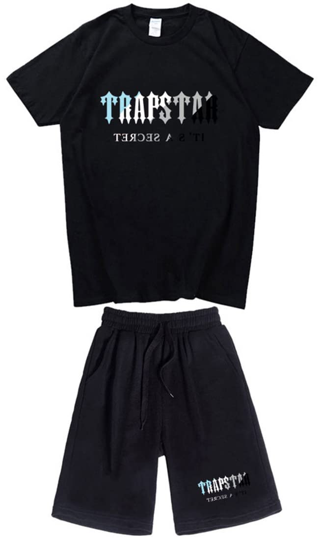 NIUHE Chándales Tigre de Calicó Verano para Hombre Impreso Carácter Logotipo Chándales Tigre de CalicóCorto T-shirt con Pantalón Corto