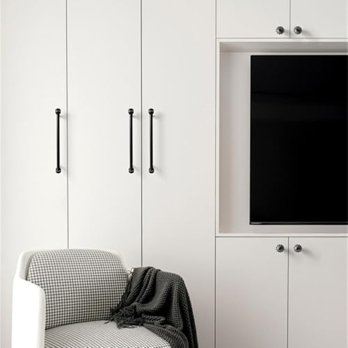 Quincaillerie de poignée de meuble bouton de tiroir commode cristal chrome 96mm