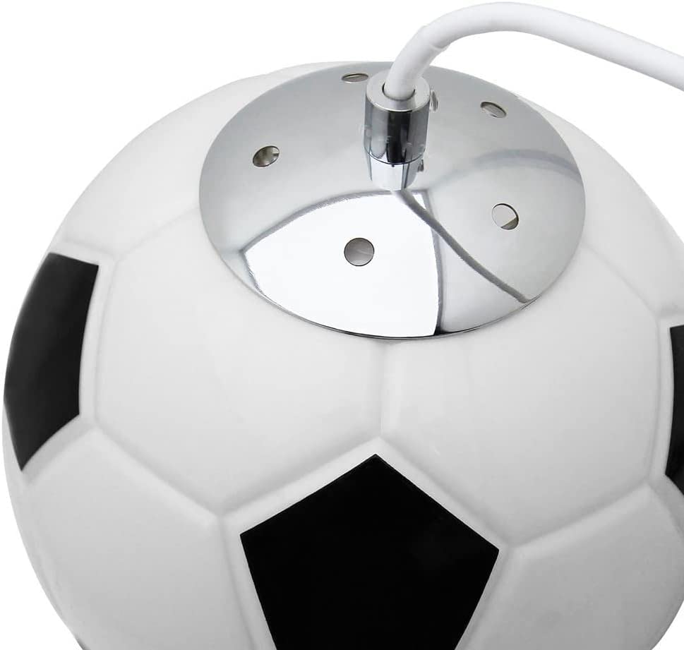 Lampes suspendues décoratives football en verre avec douille standard E27 - 5