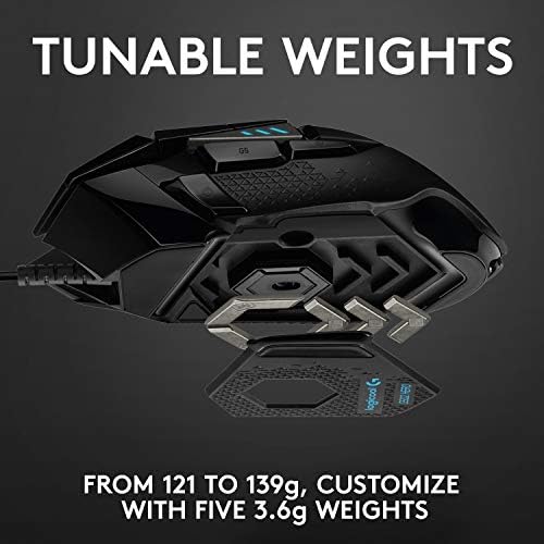 Logitech G502 Hero Wired Gaming Mouse - Black - 2