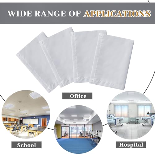 Image of VIHOSE 4 Pcs 2 x 2 Feet Fluorescent Light Covers for Ceiling Lights Classroom Magnetic Light Filters for Reducing Harsh Glare Flicker for Office Classroom Home Drop Ceiling(Solid Style)
