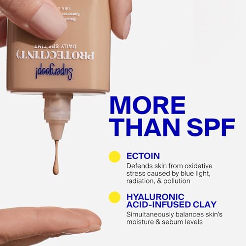 Image of Supergoop! Protec(tint) Daily Skin Tint SPF 50 - Light, Buildable Coverage for Immediately Smooth, Even-Looking Skin - Natural Finish