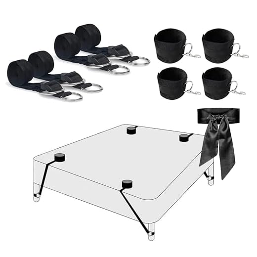2026 Upgrade SenLuxe Bondage Set für Paare, 6-teiliges Bett-Fesselset mit 0,5 cm extra dicken Riemen, 11,1 g verstärkten Metall-Karabinern Handschellen FußFesseln Augenbinden