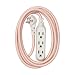 360 Electrical 360428 Habitat Modern Braided Extension Cord, 8 ft. - Rose Gold
