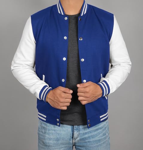 Image of Decrum Varsity Jacket Men - Casual High School Baseball Letterman Style Mens Bomber Jackets